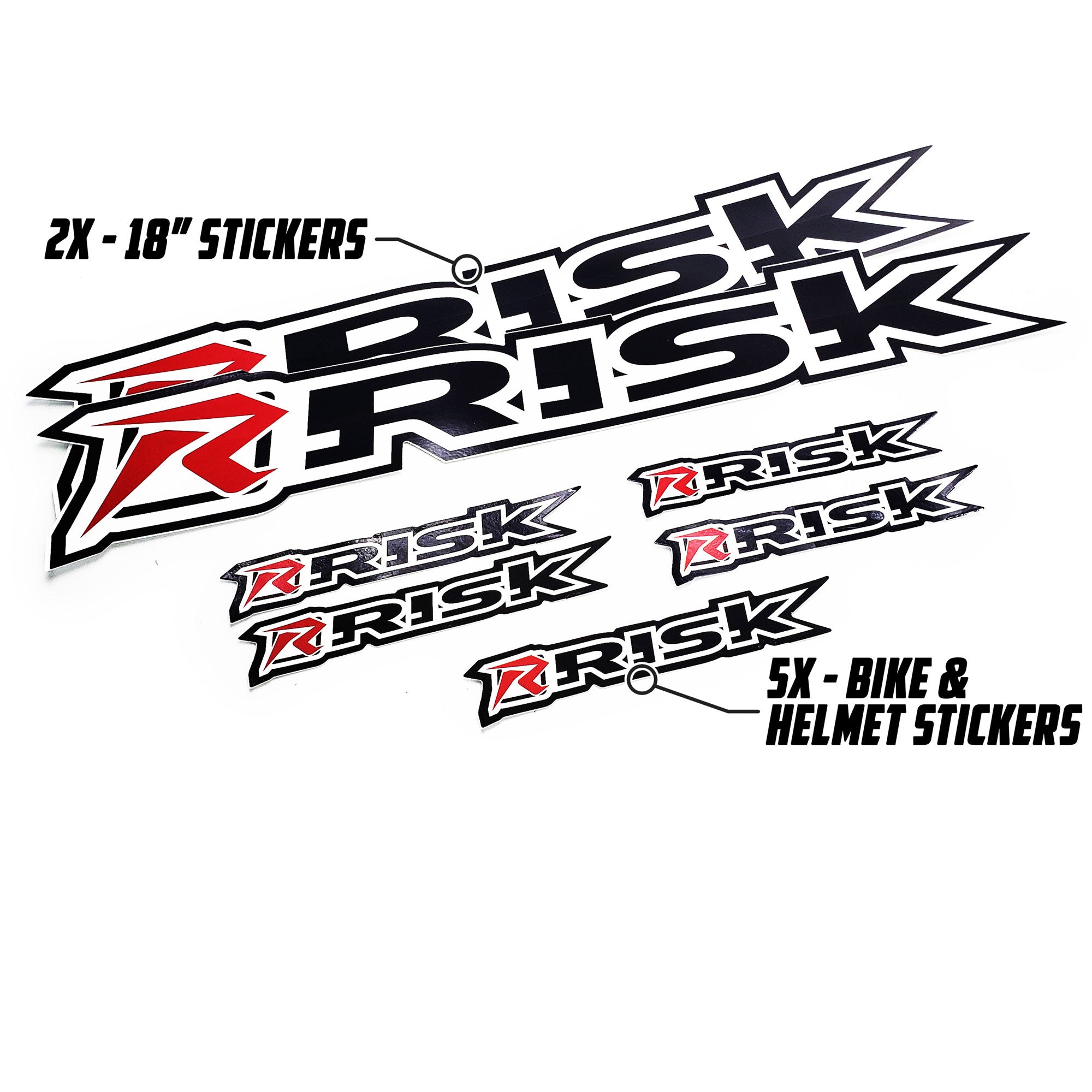 foot risk racing trailer sticker