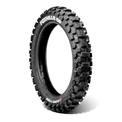 Product image of a MX3 FOXHILLS GP rear tire in a white studio environment.