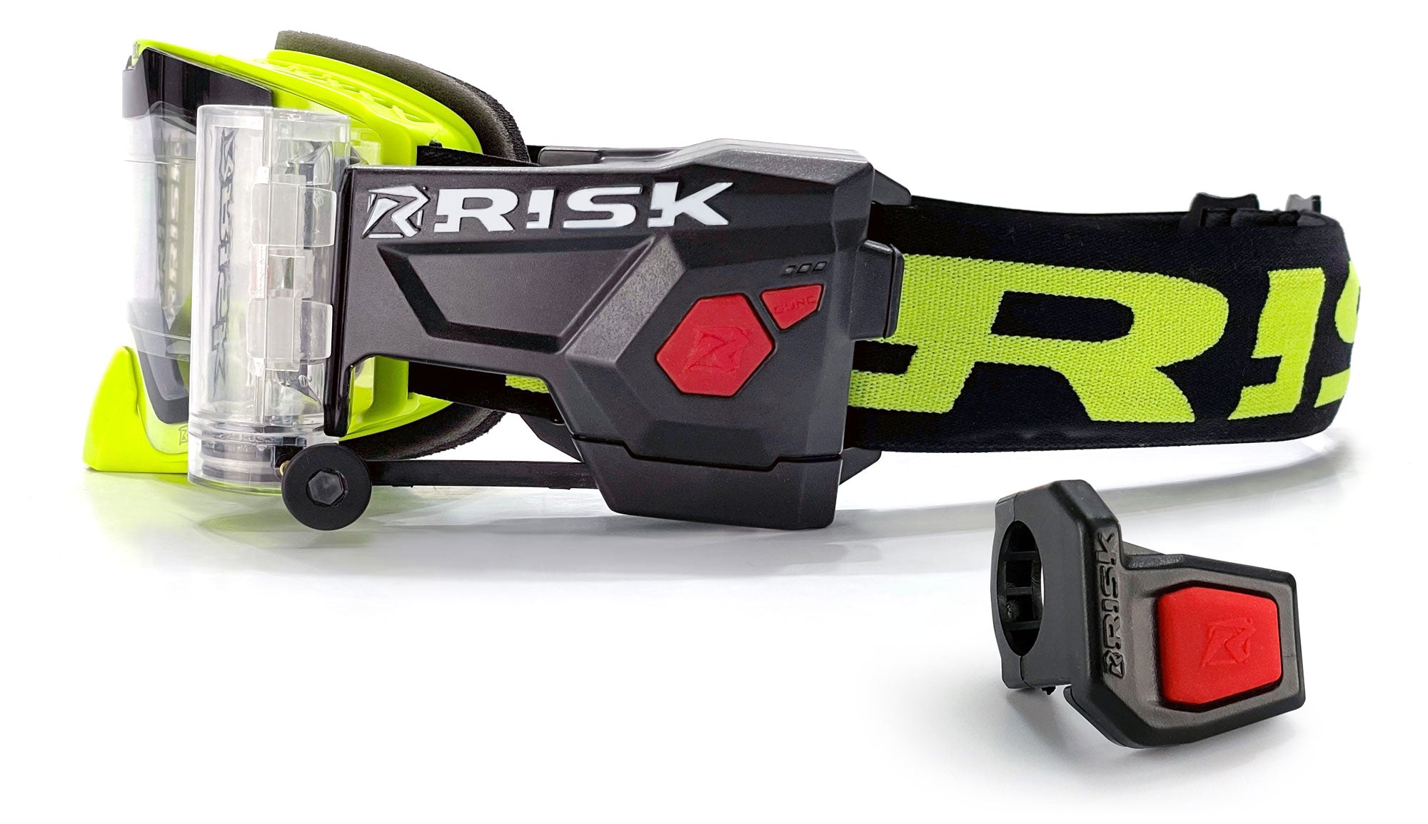 Risk Racing JAC V3 Goggle with Ripper wireless roll-off system