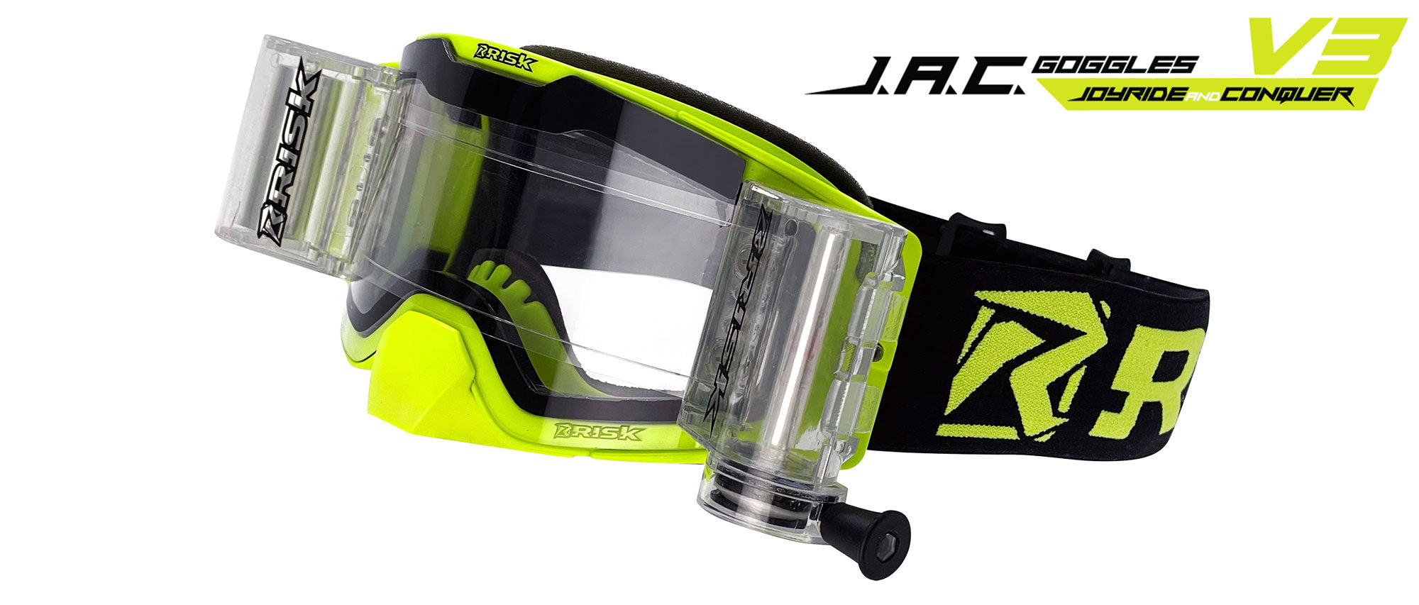 J.A.C. MX GOGGLES V3 - ROLL-OFF y TRACE-OFF
