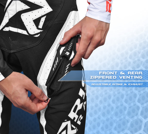 Detalle de pantalones Risk Racing VENTiliate PRO MX