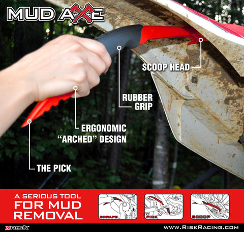Motocross mud removal tools