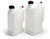 Risk Racing EZ3 3 gallons et EZ5 5 gallons carafe utilitaire posant tous deux en vue de trois quarts sur un fond de studio blanc