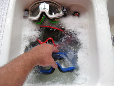 How to clean motocross goggles