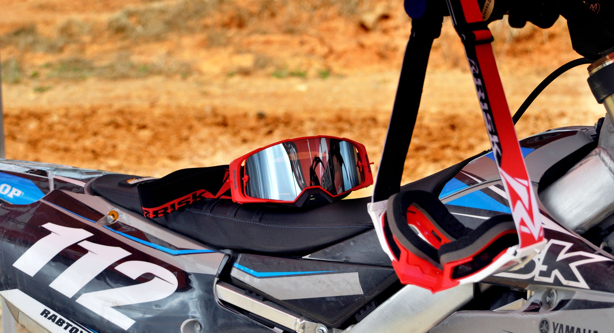 J.A.C. V2 MX Goggles on the track