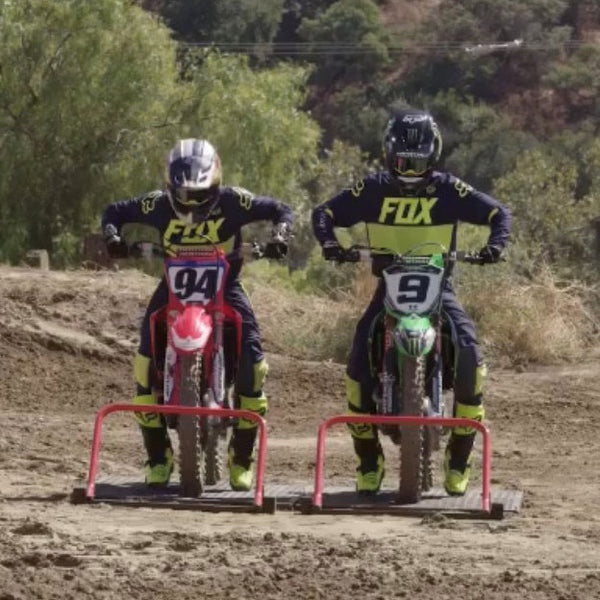 Ken Roczen, Adam Cianciarulo, pro motocross, holeshot, start gate, risk racing