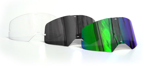 Motocross goggle lenses