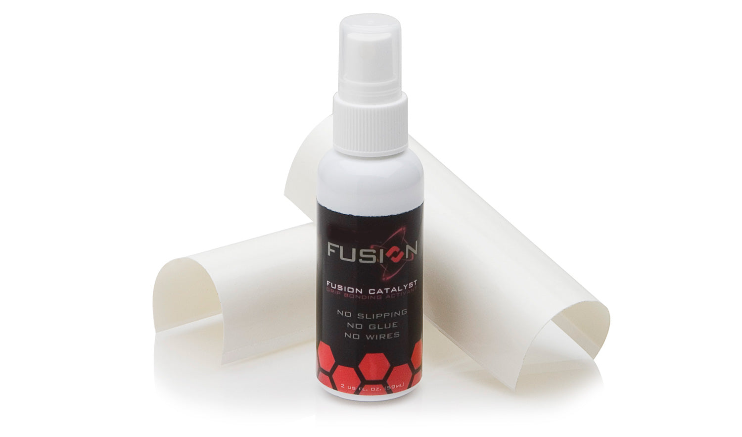 Tiras adhesivas Fusion y spray catalizador