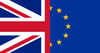 United Kingdom and Euro Flag
