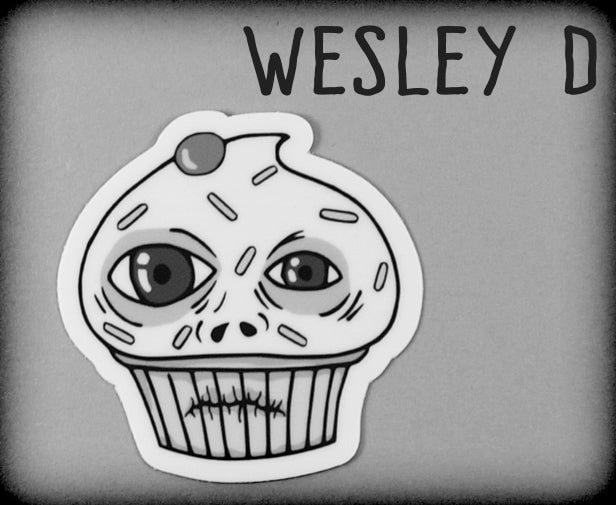 Ugly Cupcake Sticker for Wesley D