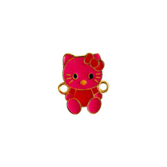 50Pcs Pink Cute Kitty Metal Buttons - Ideal for Rakhi & Craft Enthusiasts #MetalButton