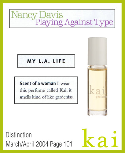 kai fragrance featured in distinction march/april 2004