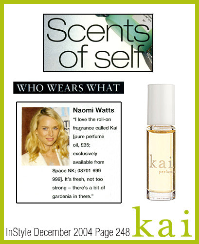 kai fragrance featured in instyle december 2004