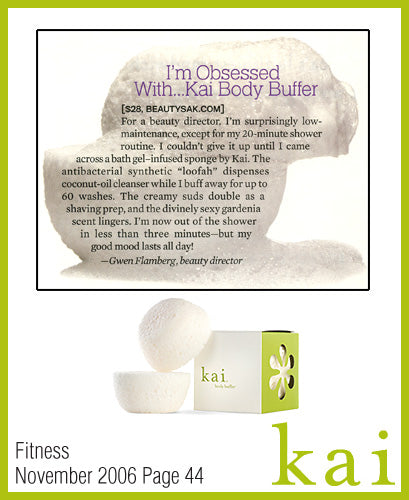 kai fragrance featured in fitness november 2006
