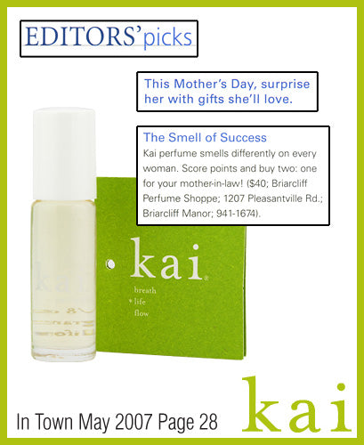 kai fragrance featured in town westchester may 2007