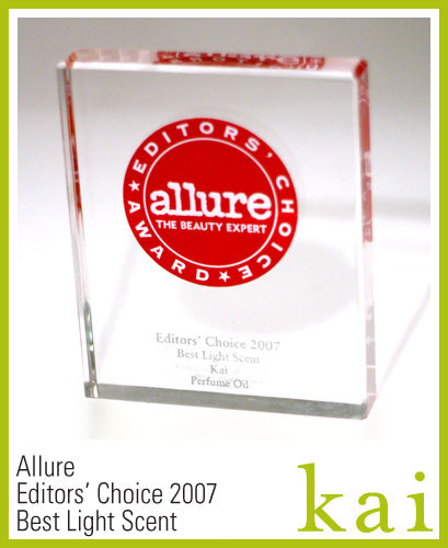 kai fragrance awarded allure best light scent 2007