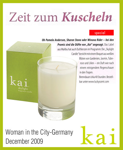 kai fragrance featured in woman in the city germany december, 2009