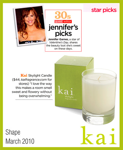 kai fragrance featured in shape march, 2010