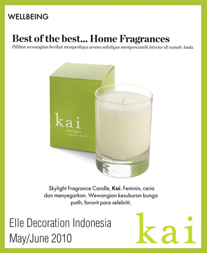 kai fragrance featured in elle decoration indonesia may/june, 2010