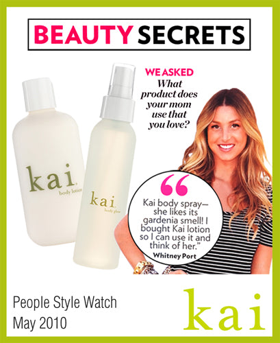 kai fragrance featured in people style watch may, 2010