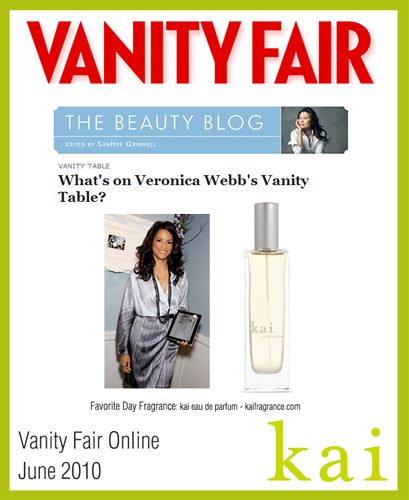 kai fragrance featured in vanity fair online june, 2010