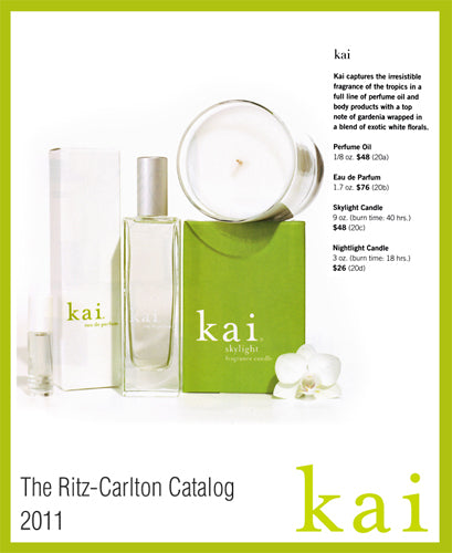 kai featured in ritz-carlton catalog 2011