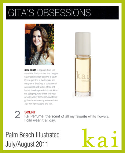 kai featured in palm beach illustrated july/august, 2011