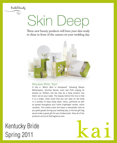 kai featured in kentucky bride spring, 2011