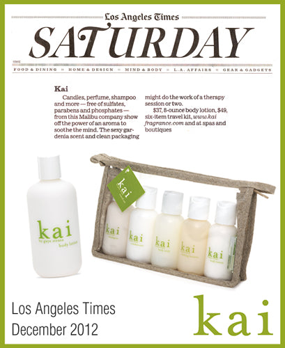 kai featured in los angeles times december, 2012