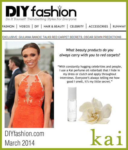 kai fragrance featured in diyfashion.com march 2014