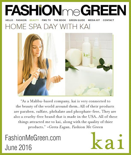 kai fragrance featured in fashionmegreen.com june 2016