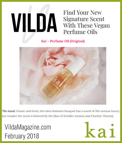 kai fragrance featured in vildamagazine.com february 2018