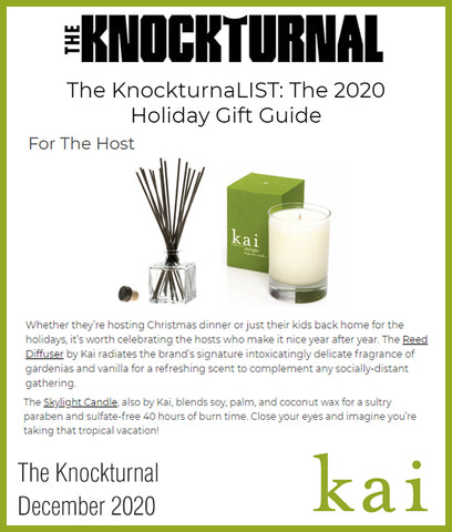 knockturnal gift guide - kai reed diffuser & skylight candle