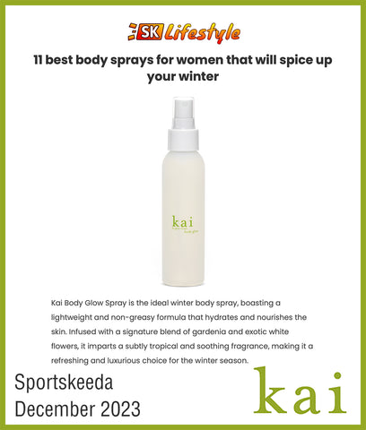 best body spray for women - kai body glow - sportskeeda - december 2023