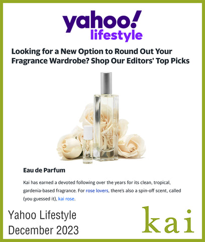 editors top picks - kai eau de parfum - yahoo lifestyle - december 2023