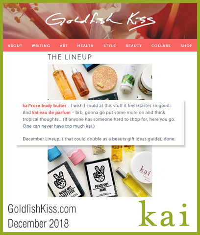 kai featured on goldfishkiss.com