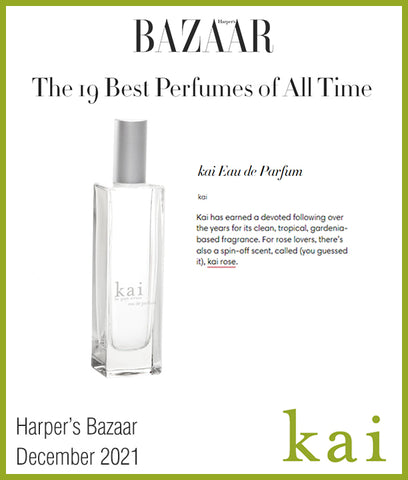 haper's bazaar - best perfume of all time - kai eau de parfum