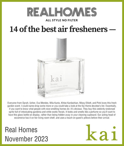 best air freshener - kai room spray - real homes - november 2023