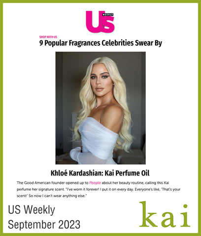 khloe kardashian signature scent - kai perfume oil - us weekly - september 2023