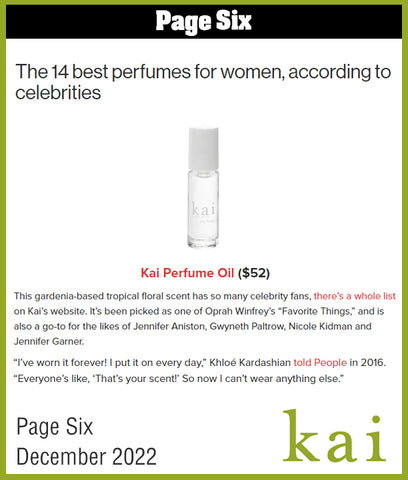 kai perfume oil - best perfume for women - page six