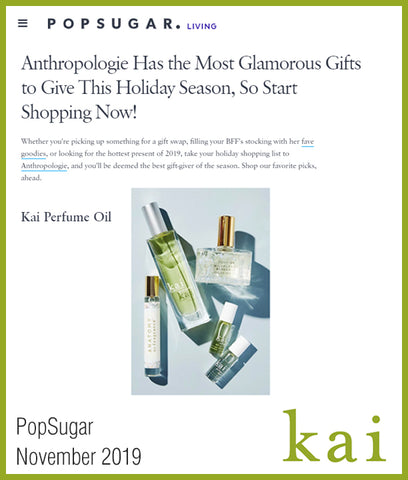 kai perfume oil & eau de parfum - popsugar - november 2019