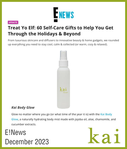 self care gifts - kai body glow - e!news - december 2023