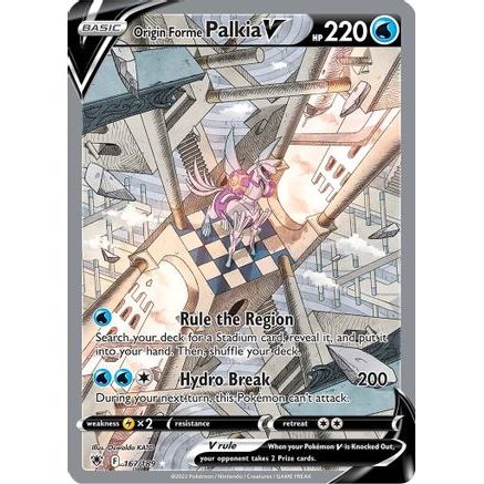 Origin Forme Palkia V (Alternate Full Art) 167/189 - SWSH10 Astral Radiance Holofoil
