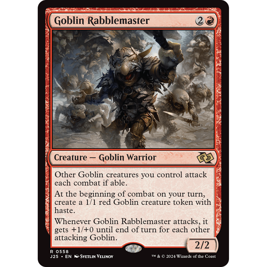 Goblin Rabblemaster (J25-558) - Foundations Jumpstart