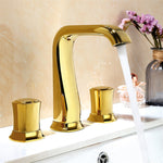 Two Tone Black with Rose Gold-Polished Gold- Polished Rose Gold- Matte Black- Chrome   8 Inch Widespread Lavatory Faucet