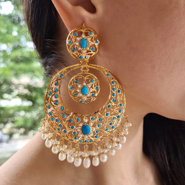 Beautiful Bridal Jhumkas | Jhumka designs, Temple jewellery earrings, Small earrings  gold