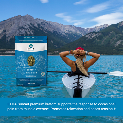 SunSet™ Kratom Tablets - Relief & Relaxation - ETHA Natural Botanicals