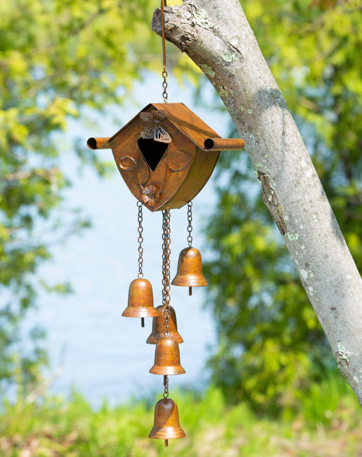 Bamboo Bird House Wind Chime - New item!
