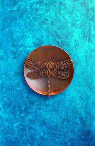 Happy Gardens - Filigree Dragonfly Wall Decor Disc