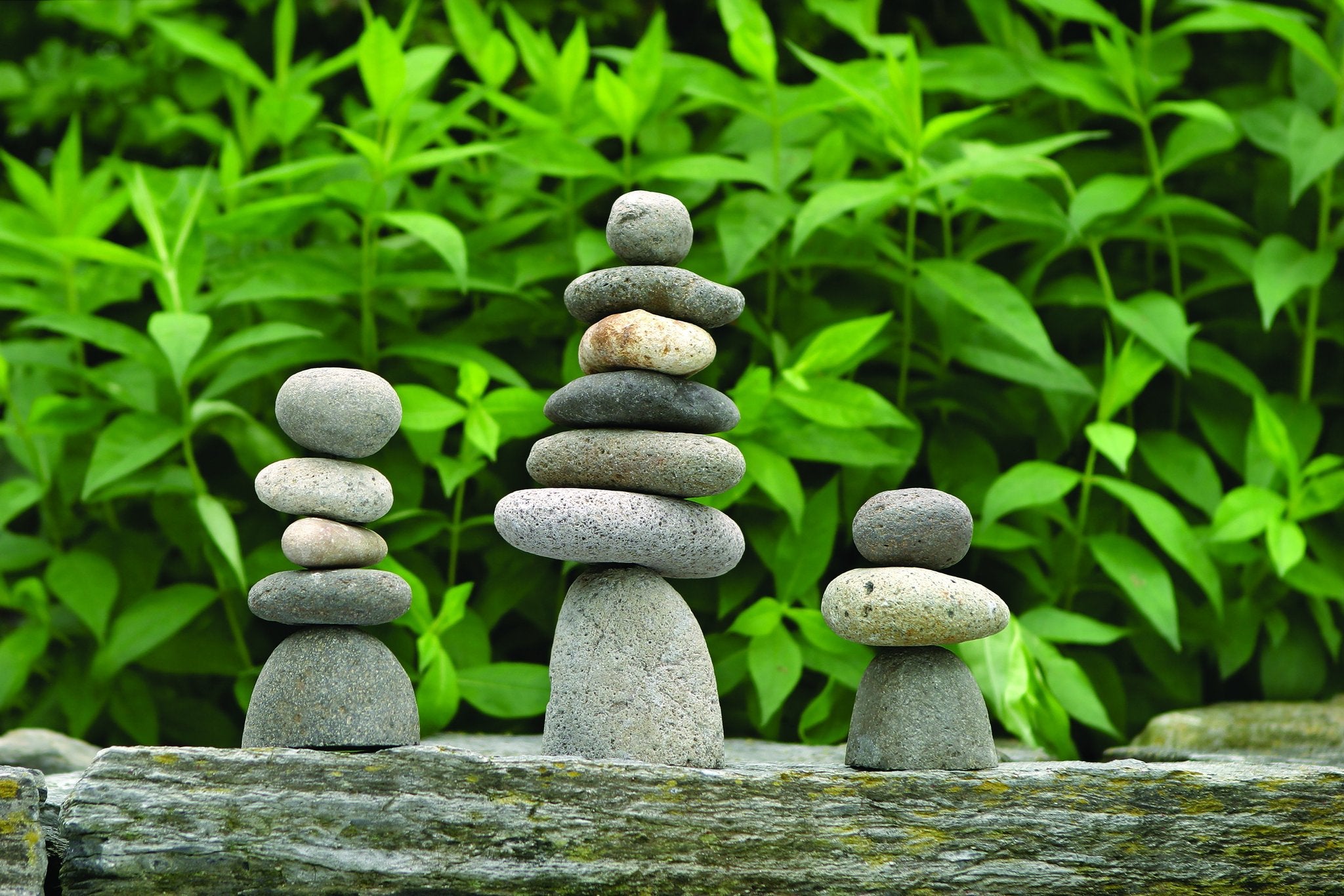 7-Stone Cairn Garden Statue